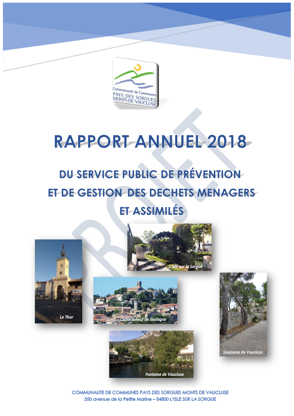 Rapport Annuel Déchets 2018