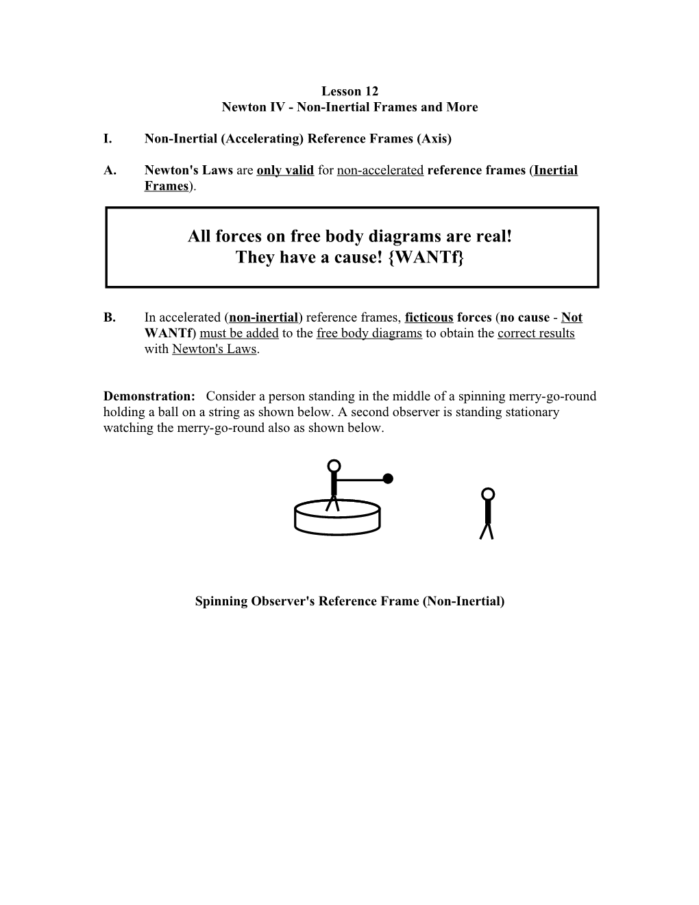 Newton IV - Non-Inertial Frames and More