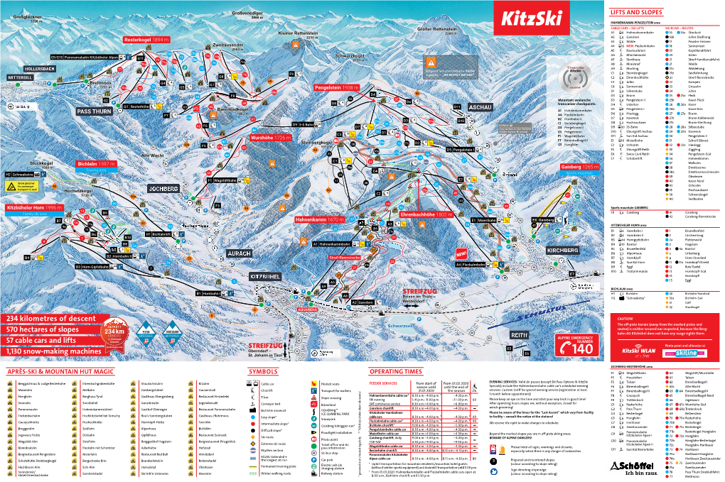 Kitzbuhel Piste Map 2020