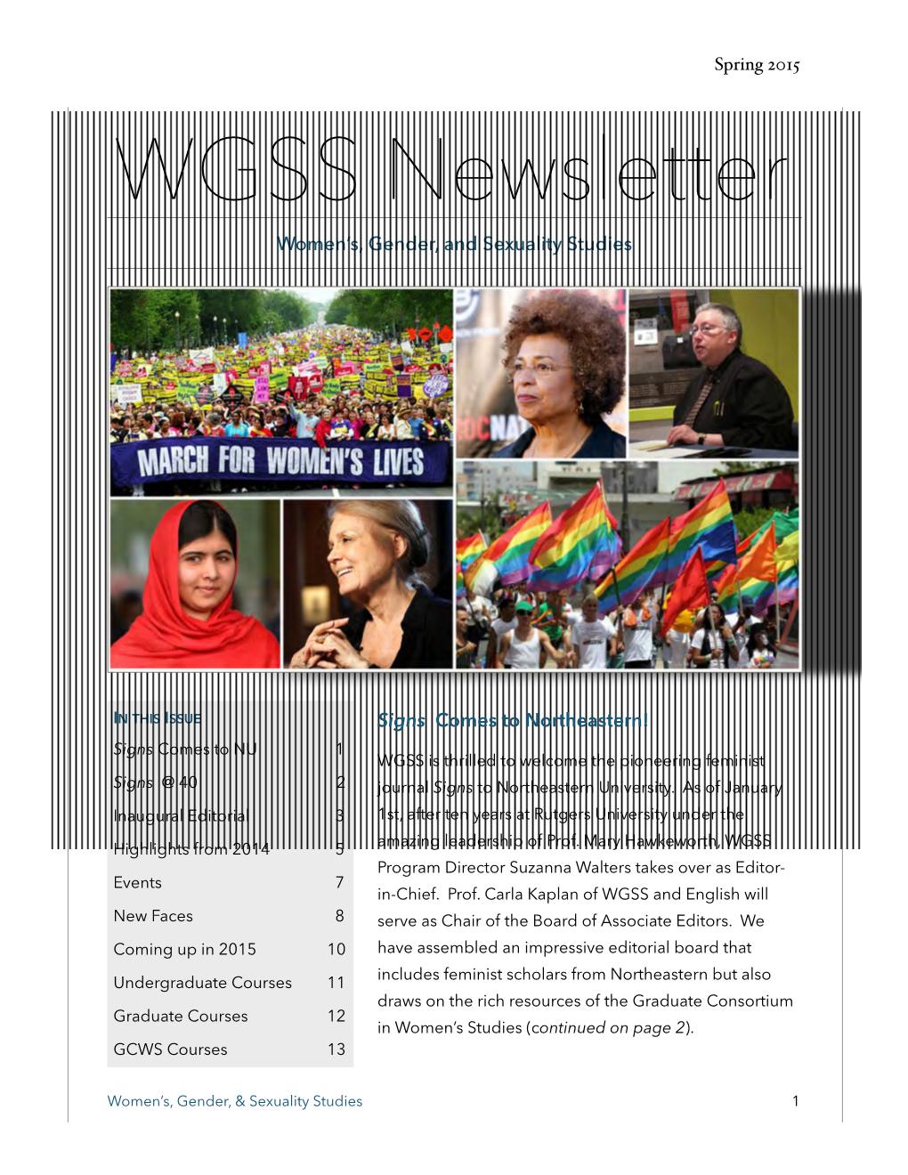 Spring 2015 Newsletter