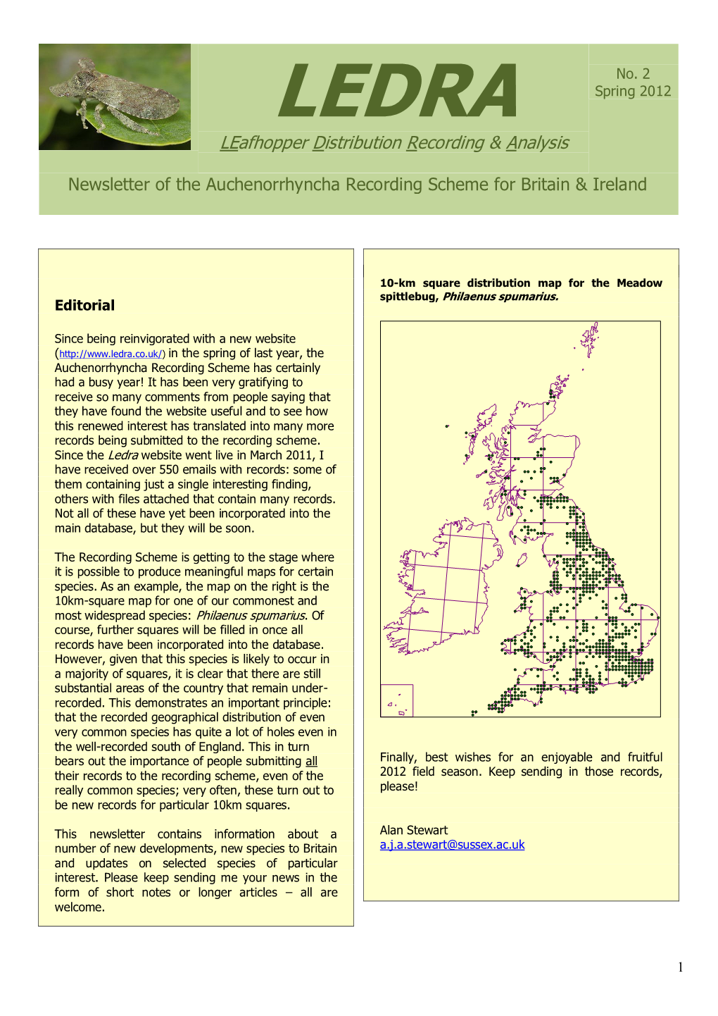 Leafhopper Distribution Recording & Analysis