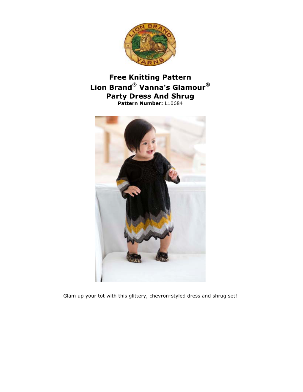 Free Knitting Pattern: Vanna's Glamour® Party Dress and Shrug