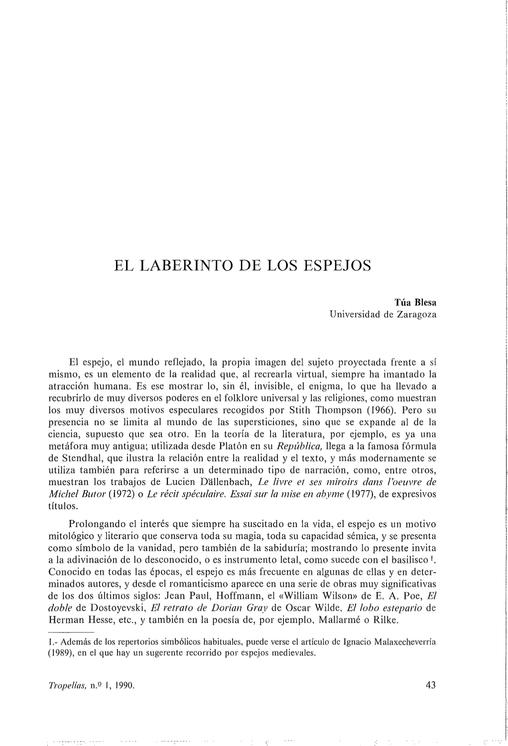 El Laberinto De Los Espejos