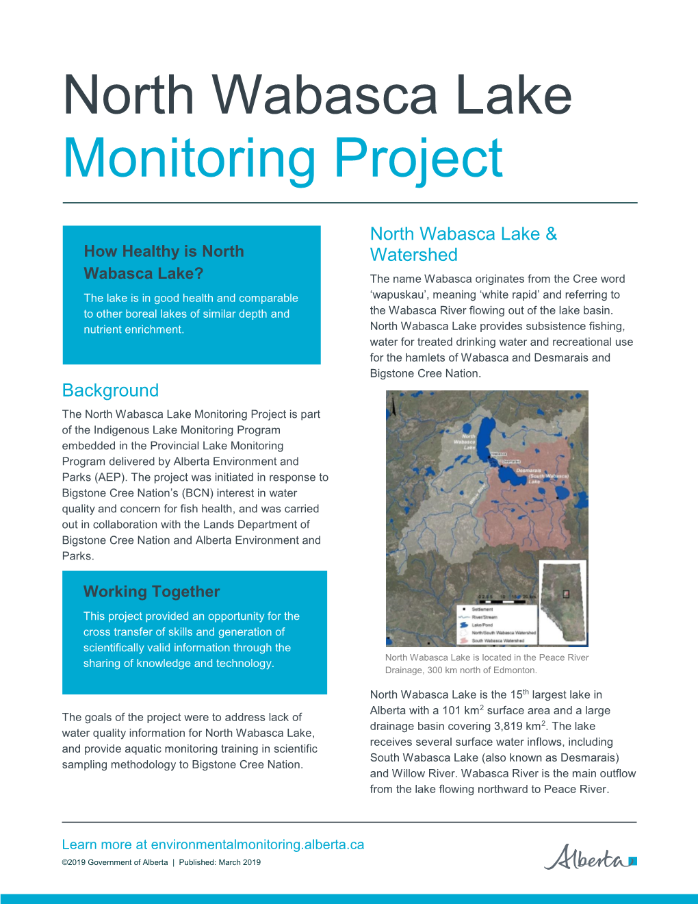 North Wabasca Lake Monitoring Project