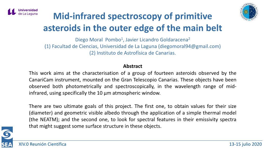 Mid-Infrared Spectroscopy of Primitive Asteroids in the Outer Edge of The