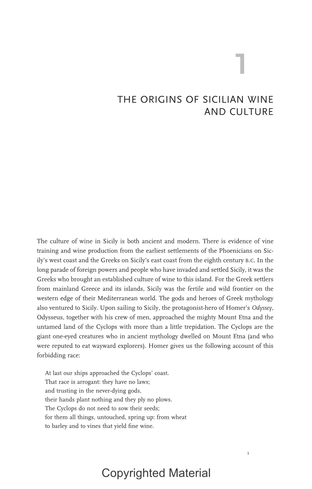 The Origins of Sicilian Wine and Culture