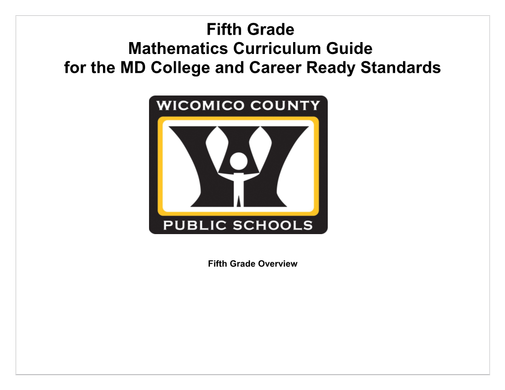 For the MD College and Career Ready Standards