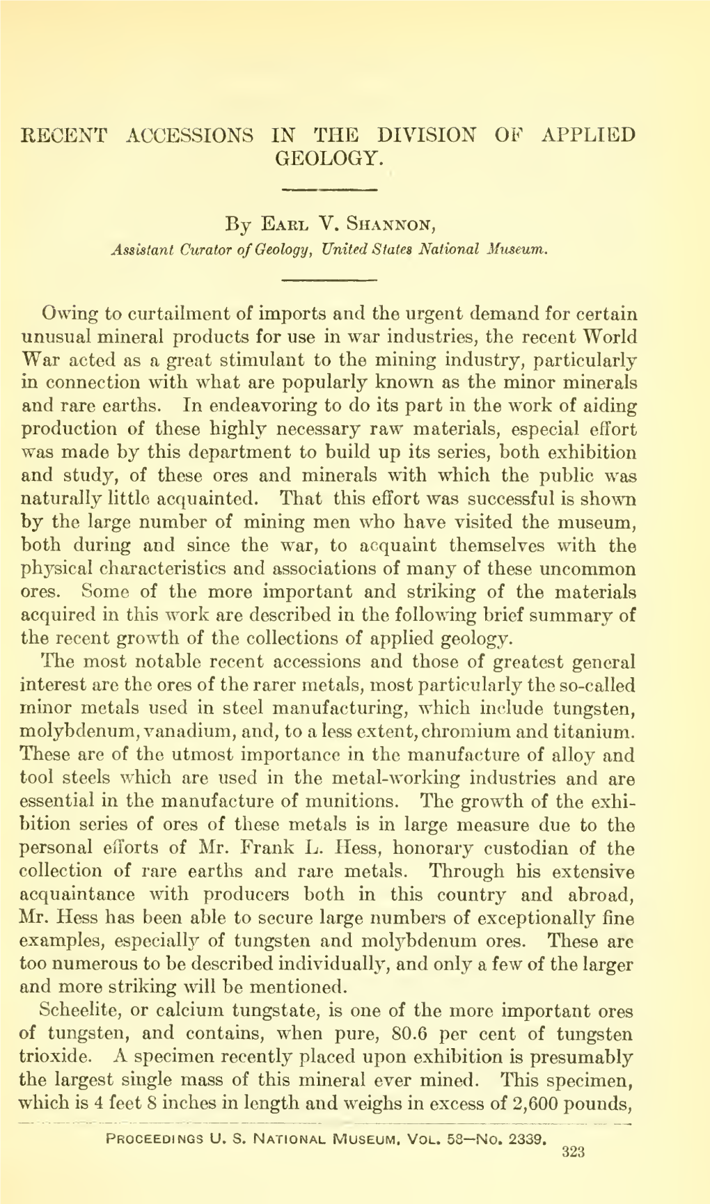 Proceedings of the United States National Museum