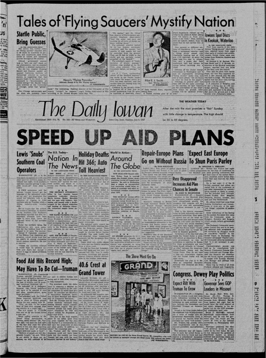 Daily Iowan (Iowa City, Iowa), 1947-07-06