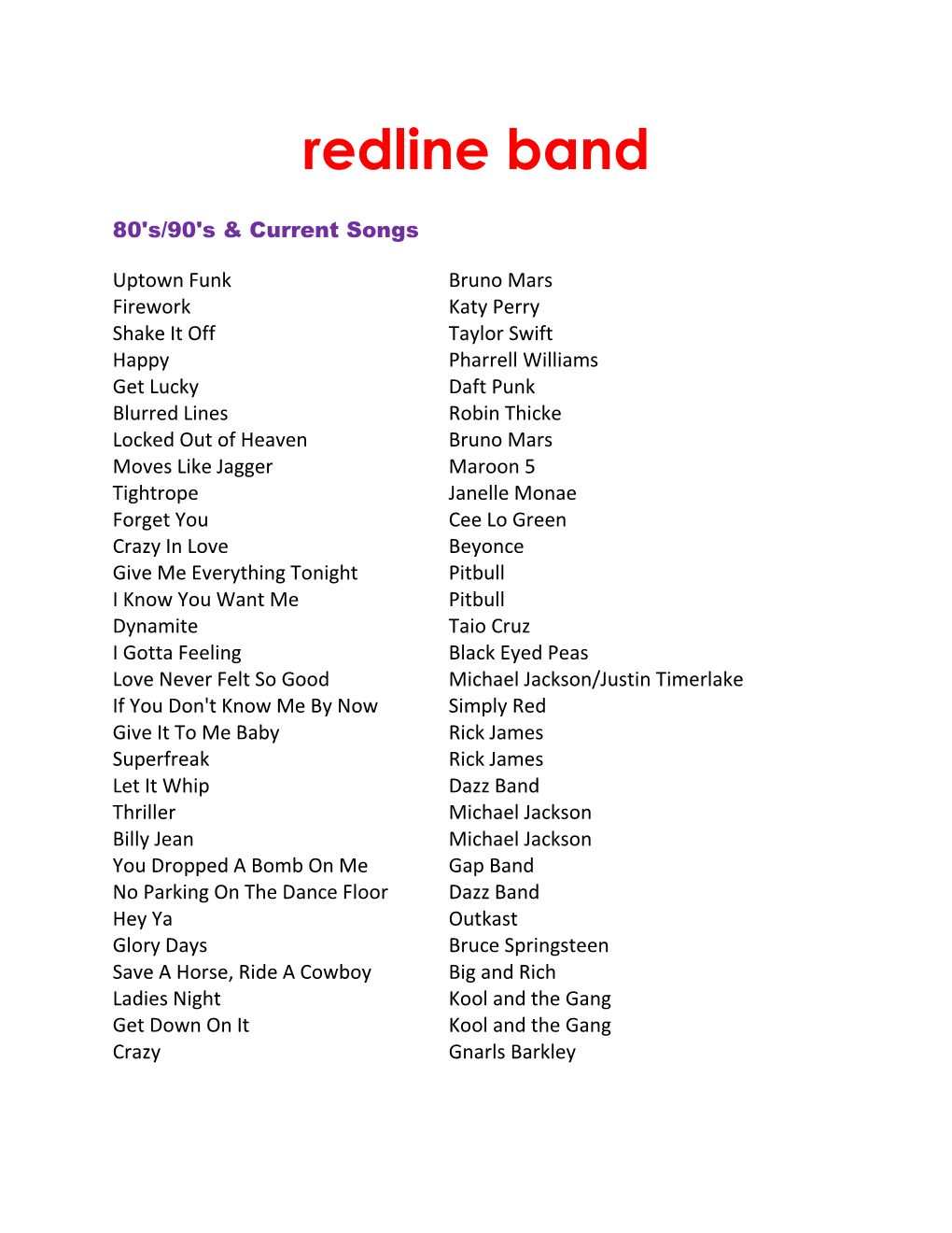 Redline Band