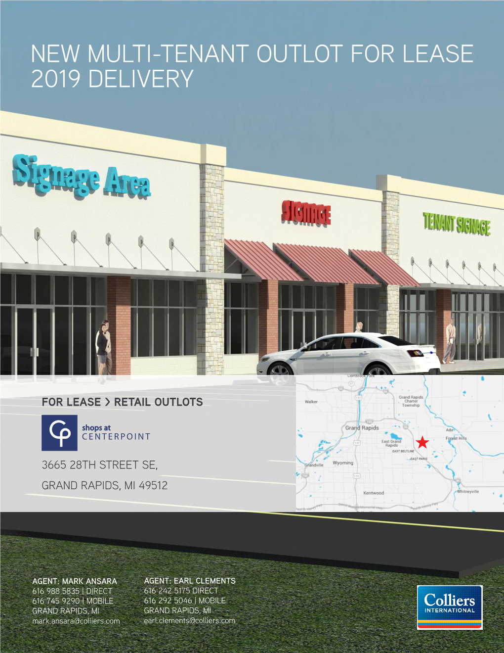 New Multi-Tenant Outlot for Lease 2019 Delivery