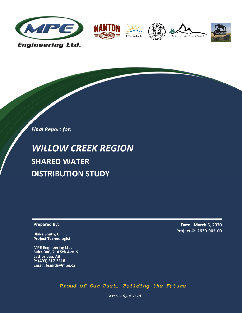 Willow Creek Region Shared Water Distribution Study