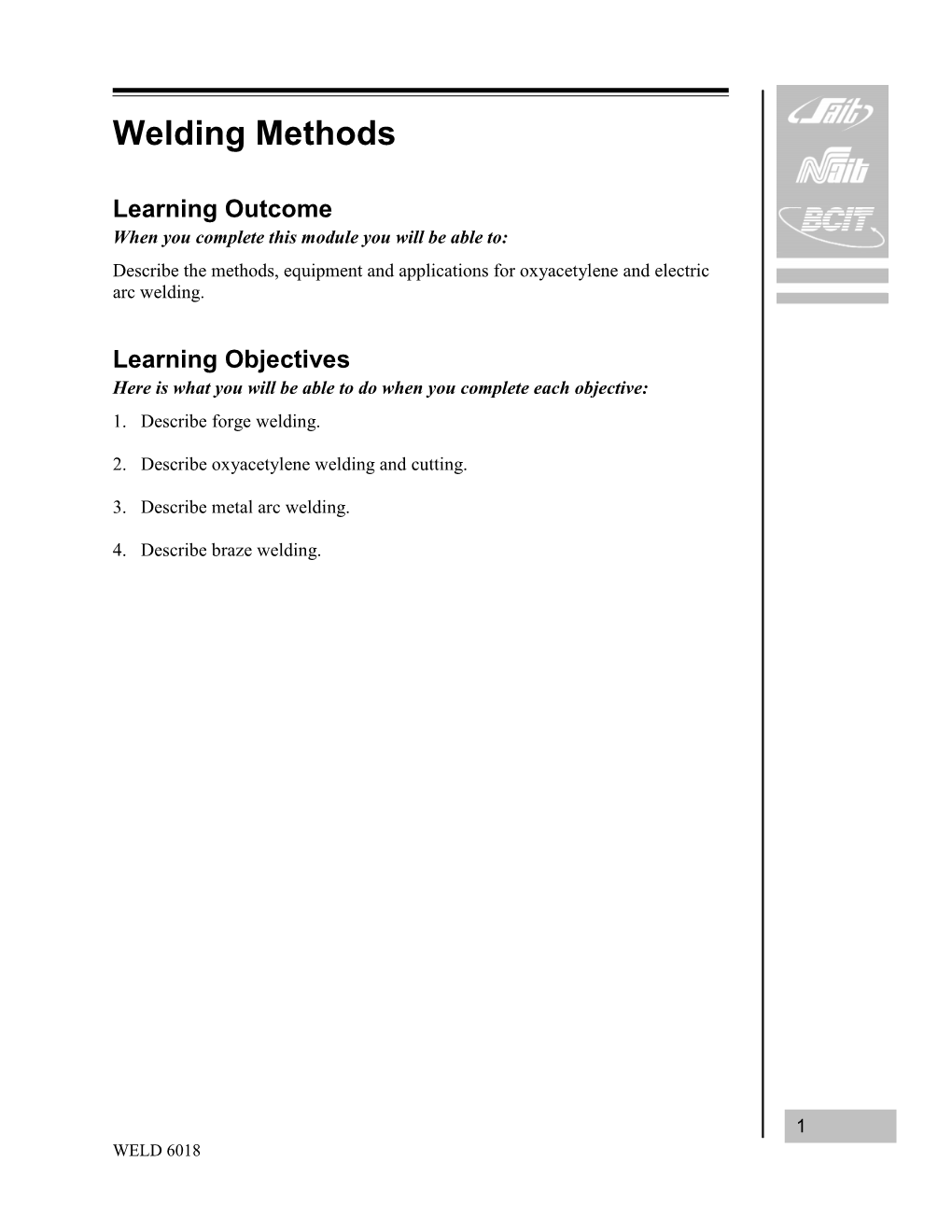 Welding Methods