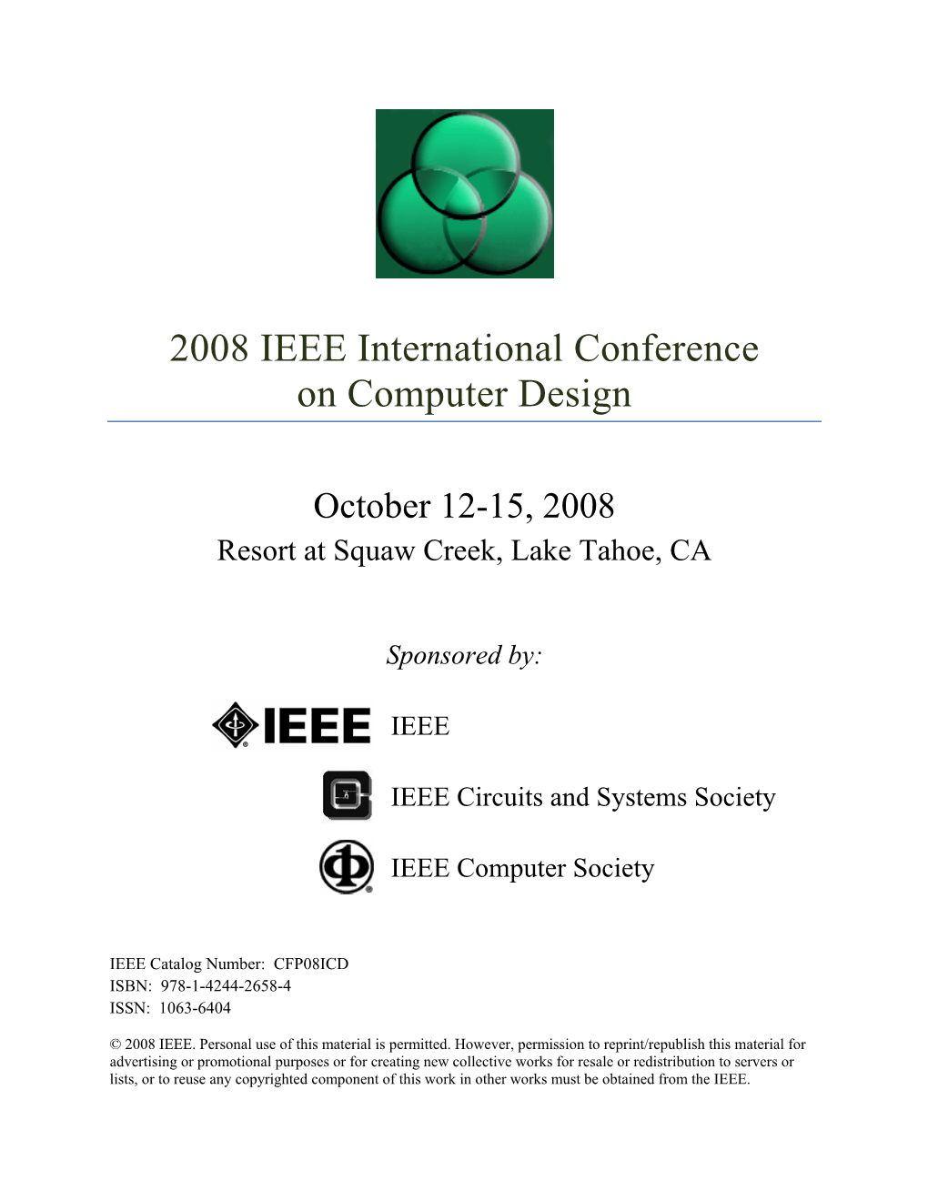 2008 IEEE International Conference on Computer Design