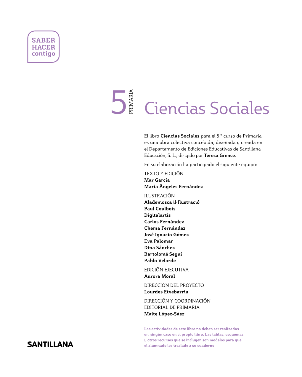 Ciencias Sociales TEXTO YEDICIÓN TEXTO Equipo: Siguiente El Participado Ha Elaboración Su En Por L., S