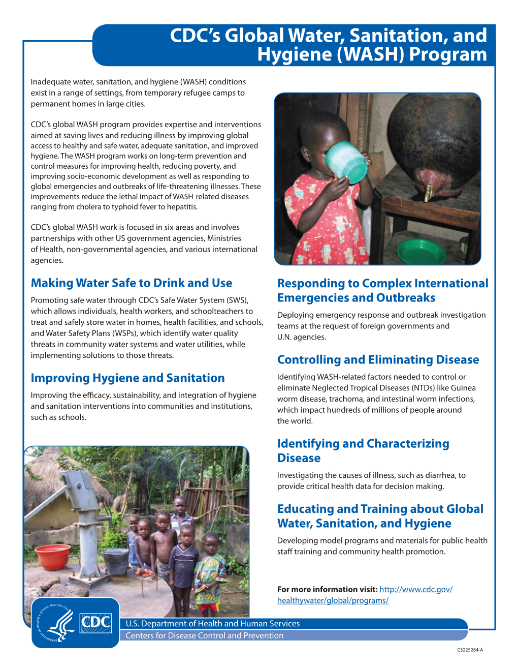 CDC's Global Water, Sanitation, and Hygiene (WASH) Program