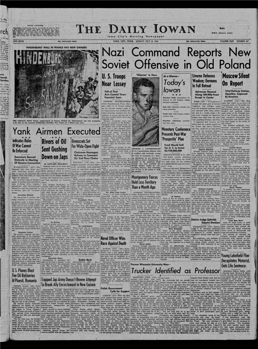 Daily Iowan (Iowa City, Iowa), 1944-07-16