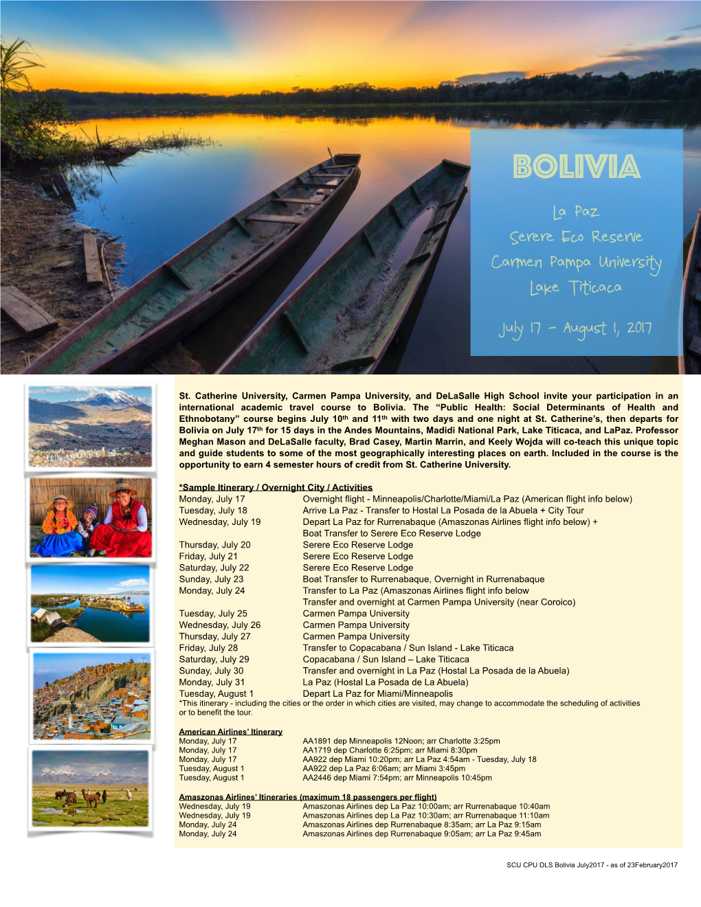 DLS Bolivia July2017 2Pg Brochure