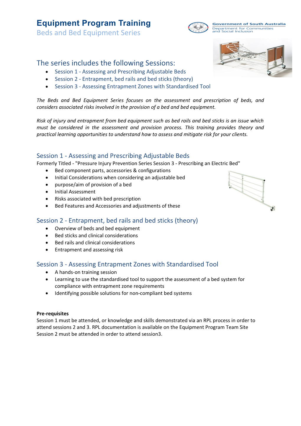 Beds and Bed Equipment Series - Flyer