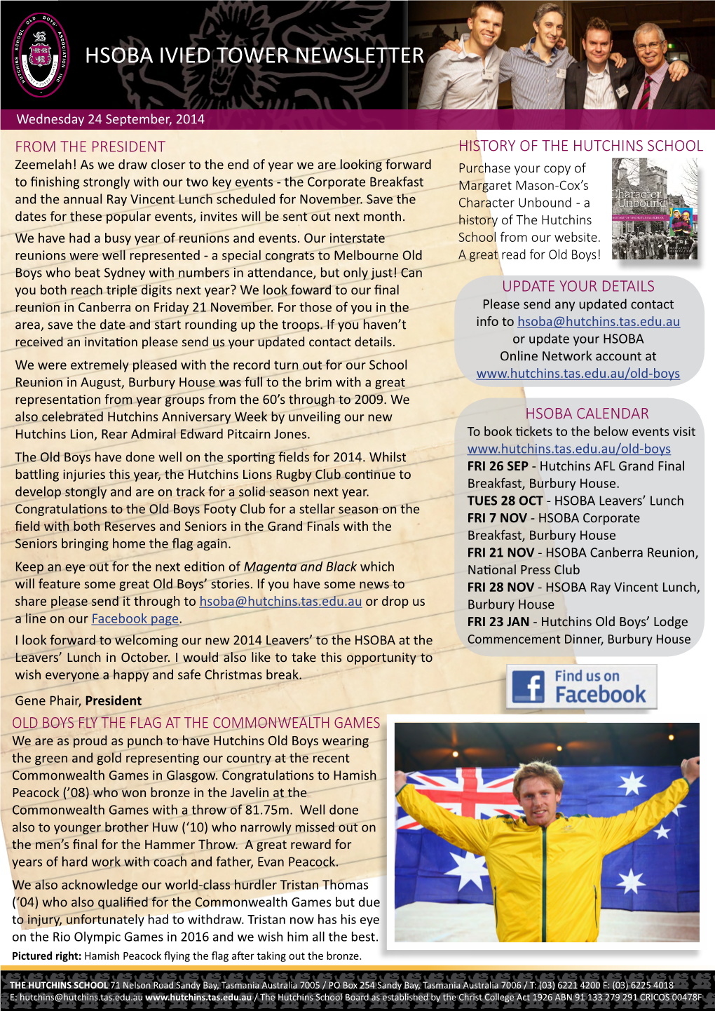 Hsoba Ivied Tower Newsletter