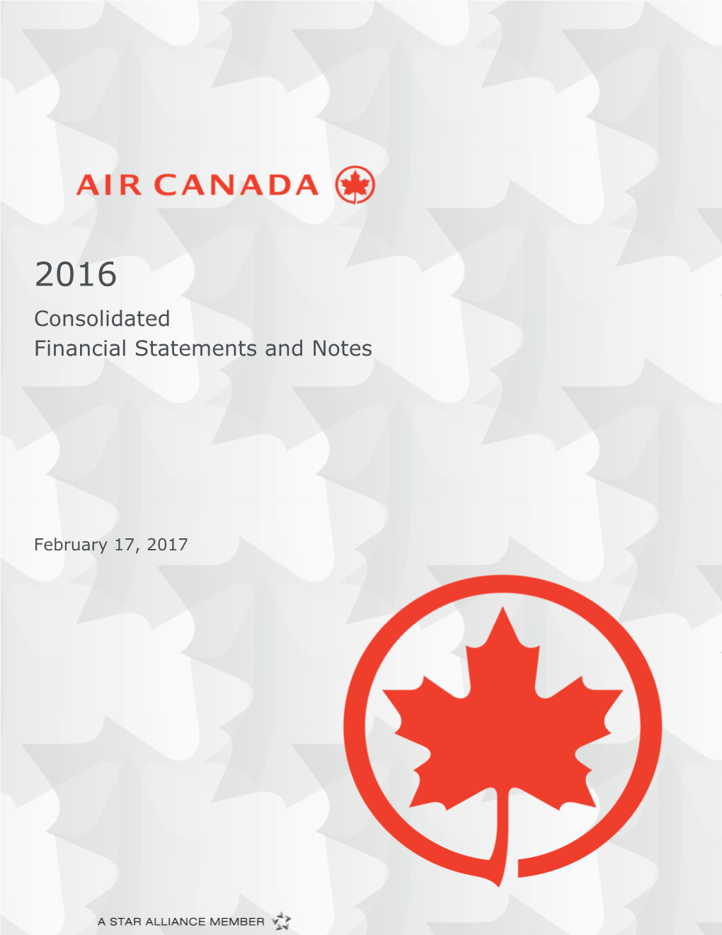 2016 Consolidated Financial Statements and Notes