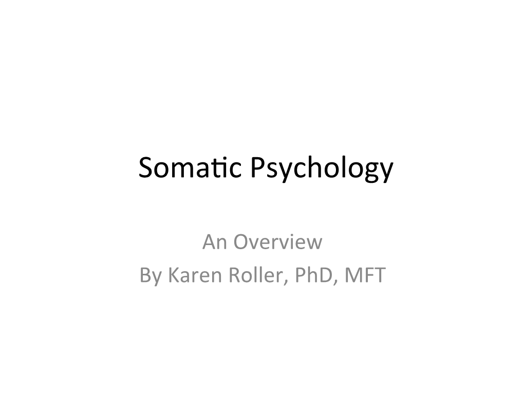 Somahc Psychology