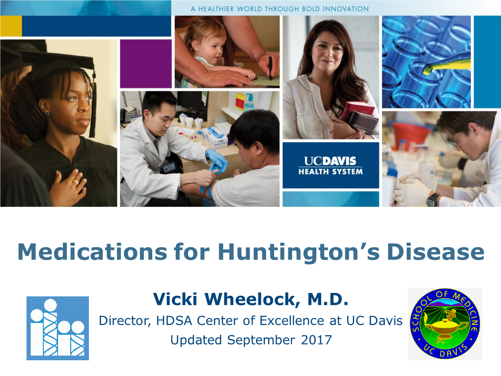 Medications for Huntington's Disease