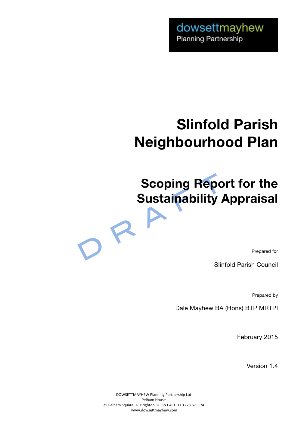 Scoping Report for the Sustainability Appraisal