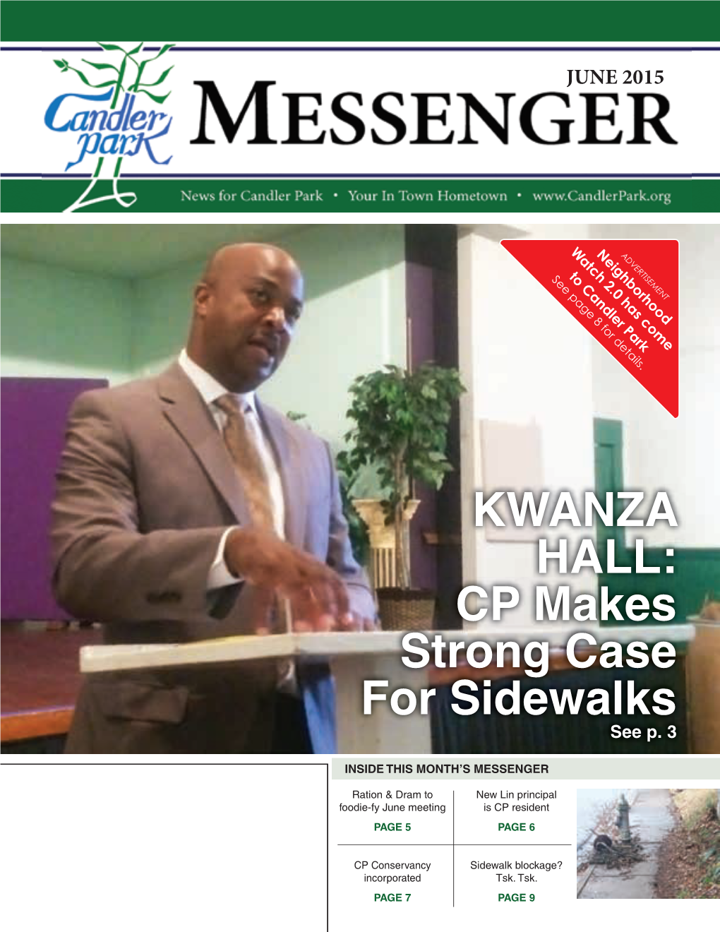 KWANZA HALL: CP Makes Strong Case for Sidewalks See P