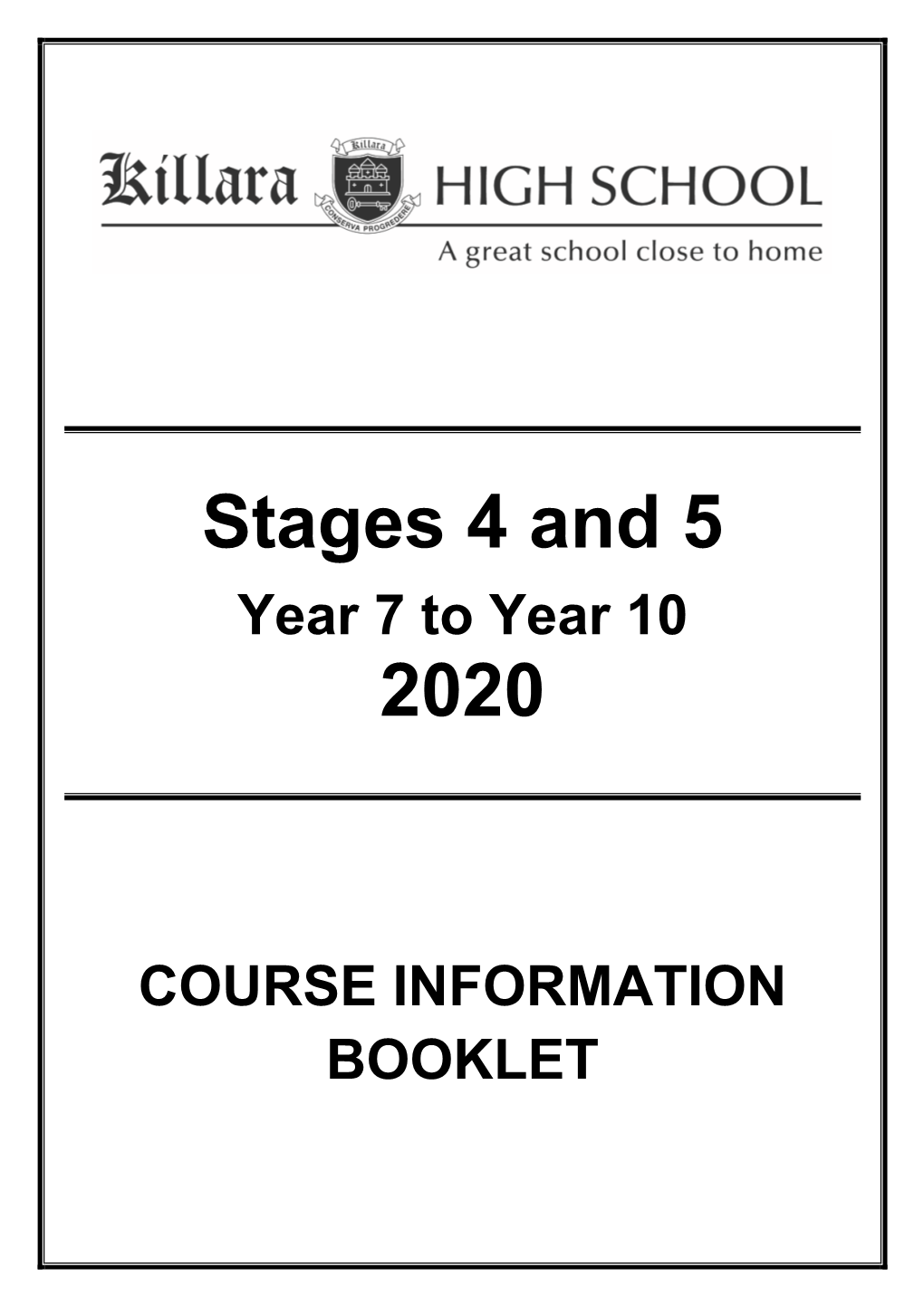 Stage 4 (Years 7 and 8)