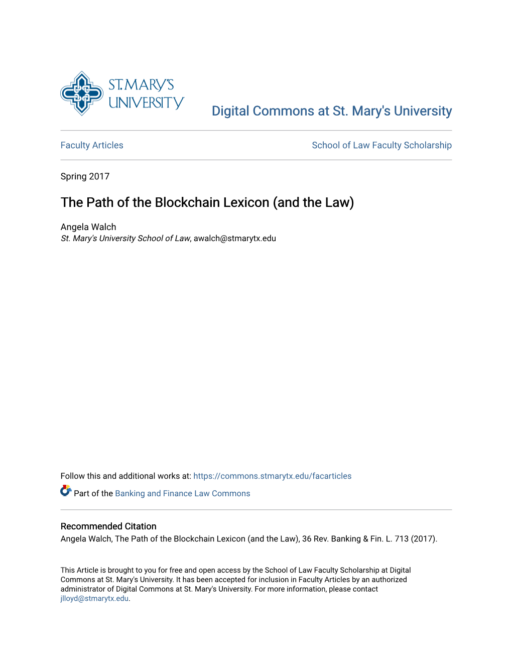 The Path of the Blockchain Lexicon (And the Law)