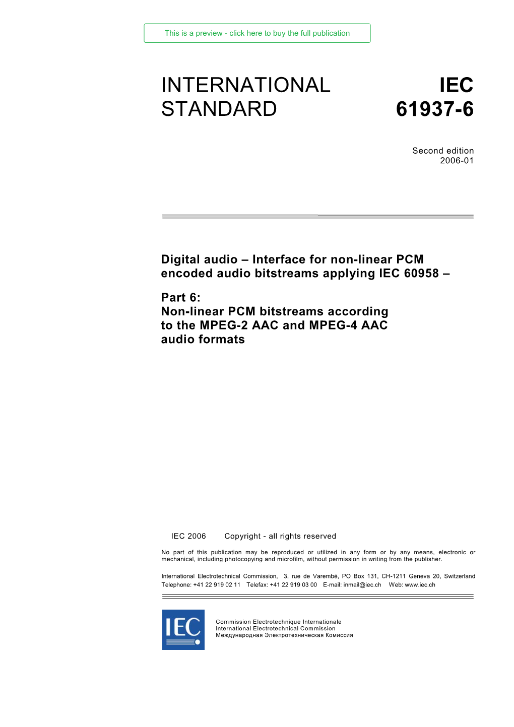 International Standard Iec 61937-6