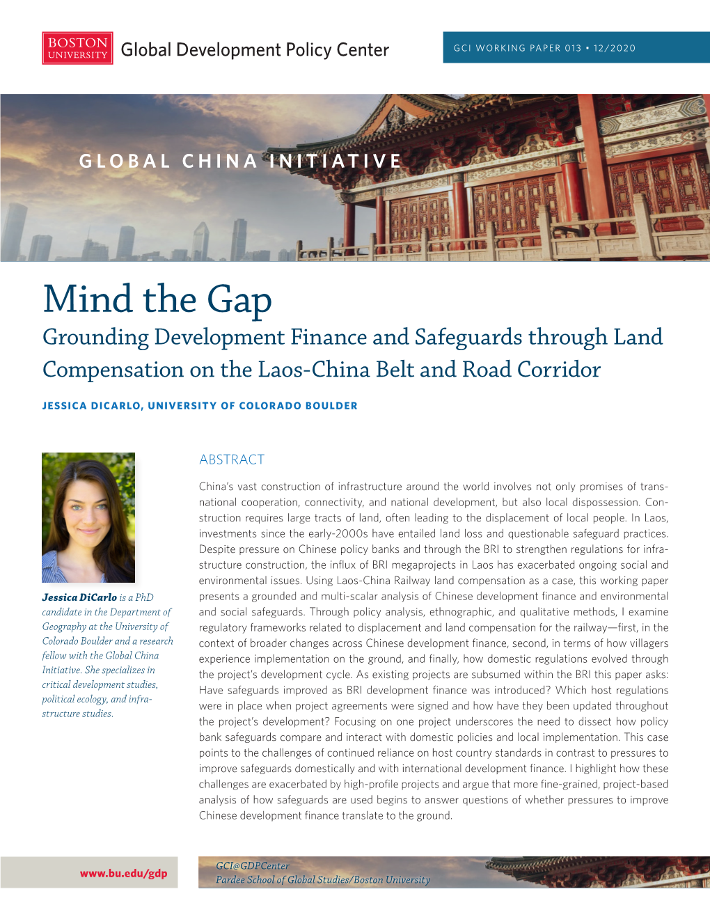 Mind the Gap Grounding Development Finance and Safeguards Through Land Compensation on the Laos-China Belt and Road Corridor