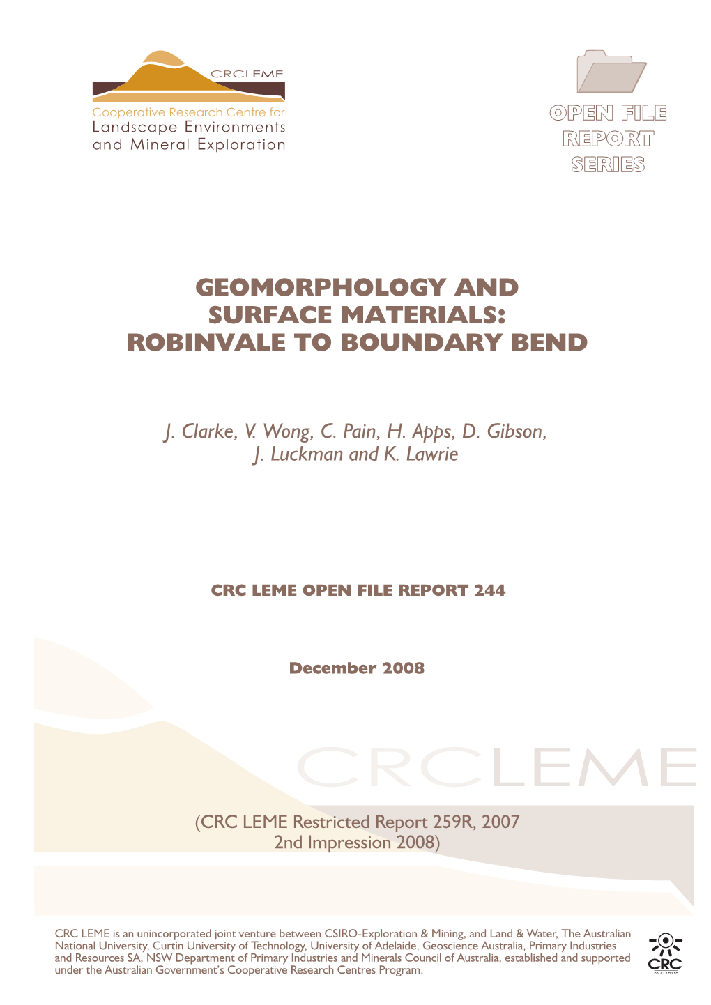 Geomorphology Report