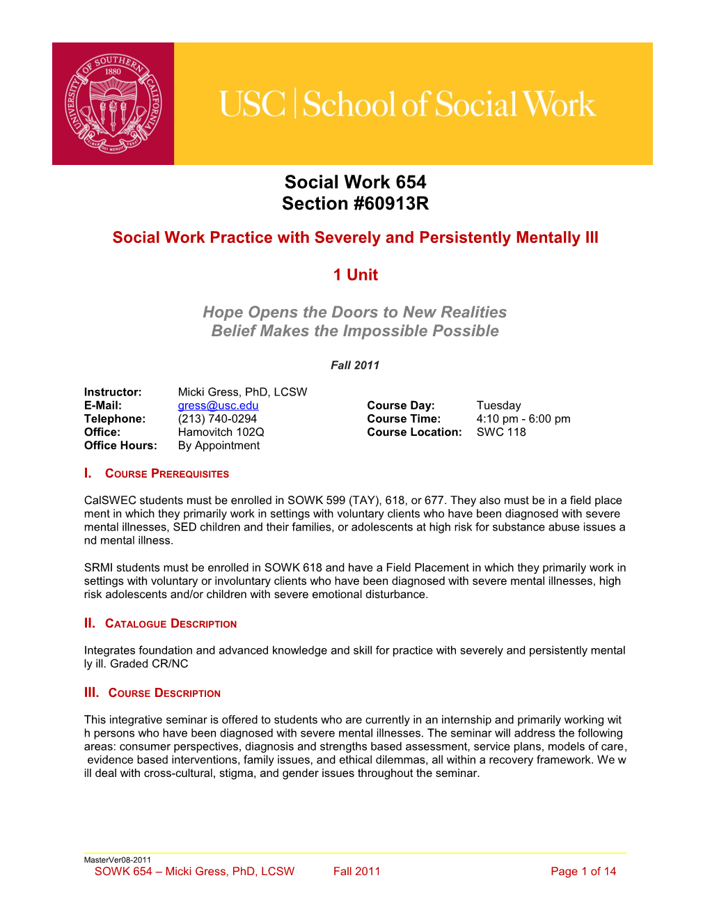 School of Social Work Syllabus Template Guide s15