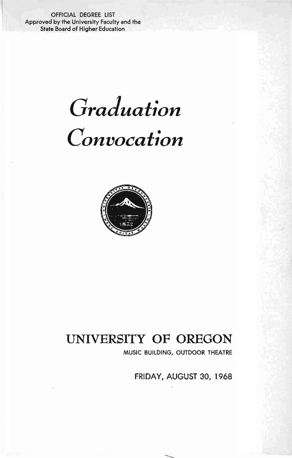 Graduation Convocation