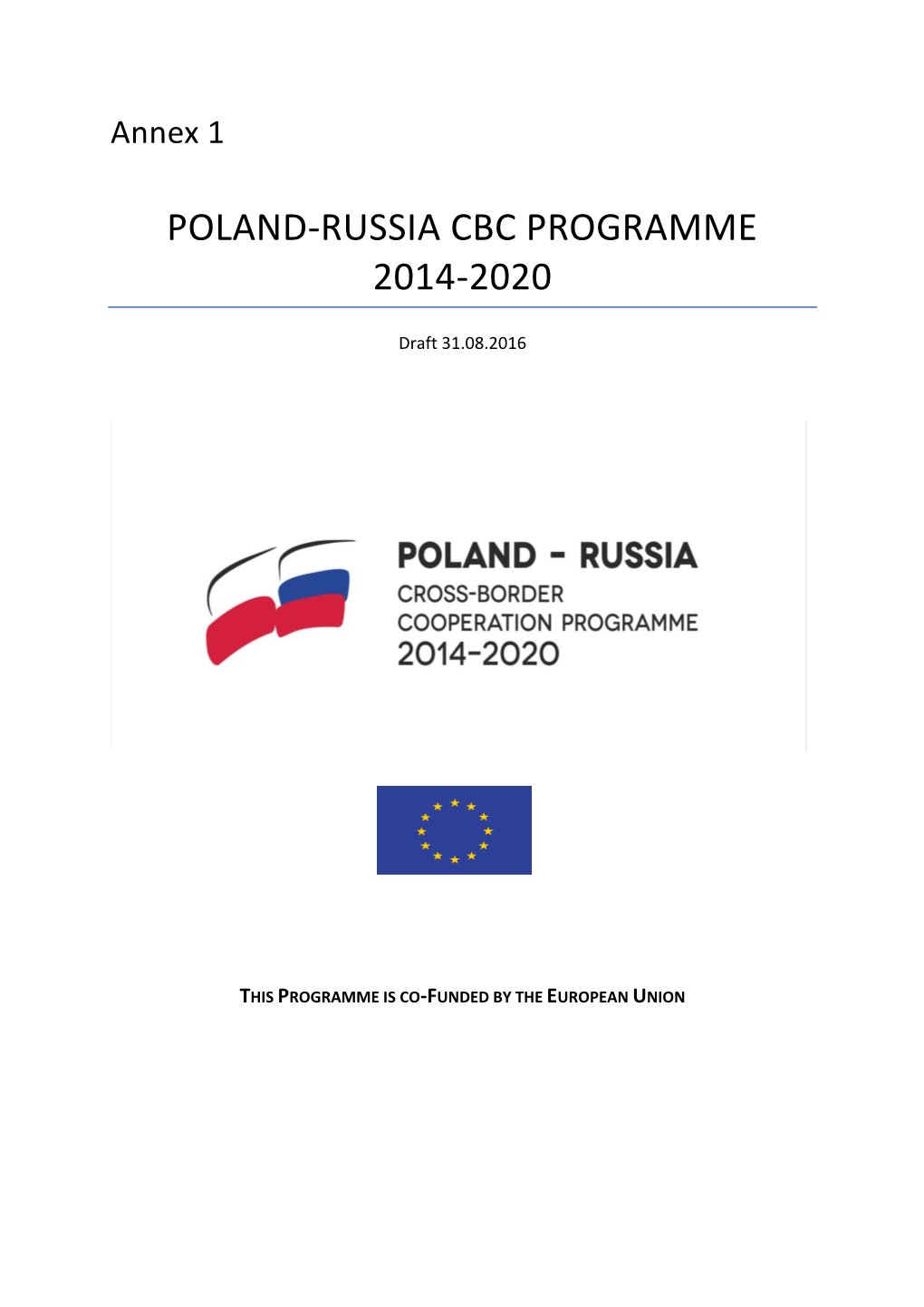 Poland-Russia Cbc Programme 2014-2020