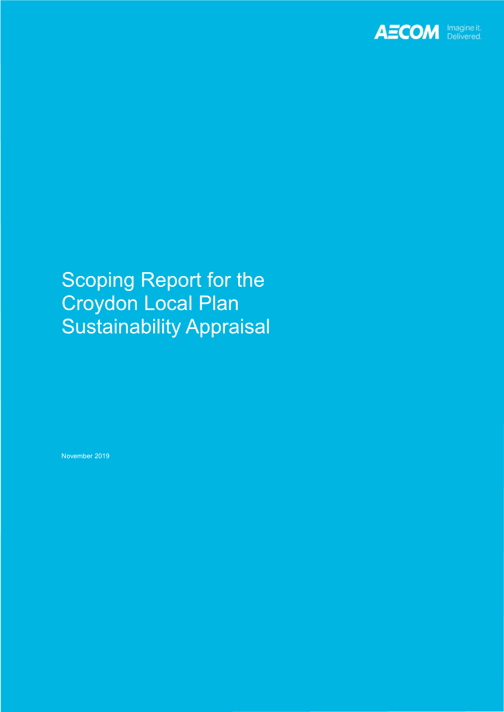 Scoping Report for the Croydon Local Plan Sustainability Appraisal