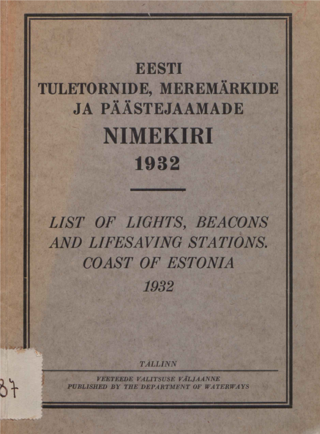 Nimekiri 1932