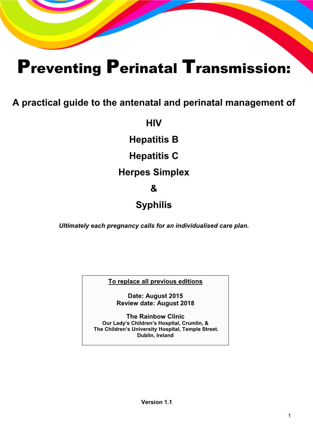 Preventing Perinatal Transmission