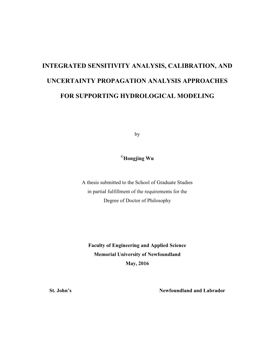 Integrated Sensitivity Analysis, Calibration, And