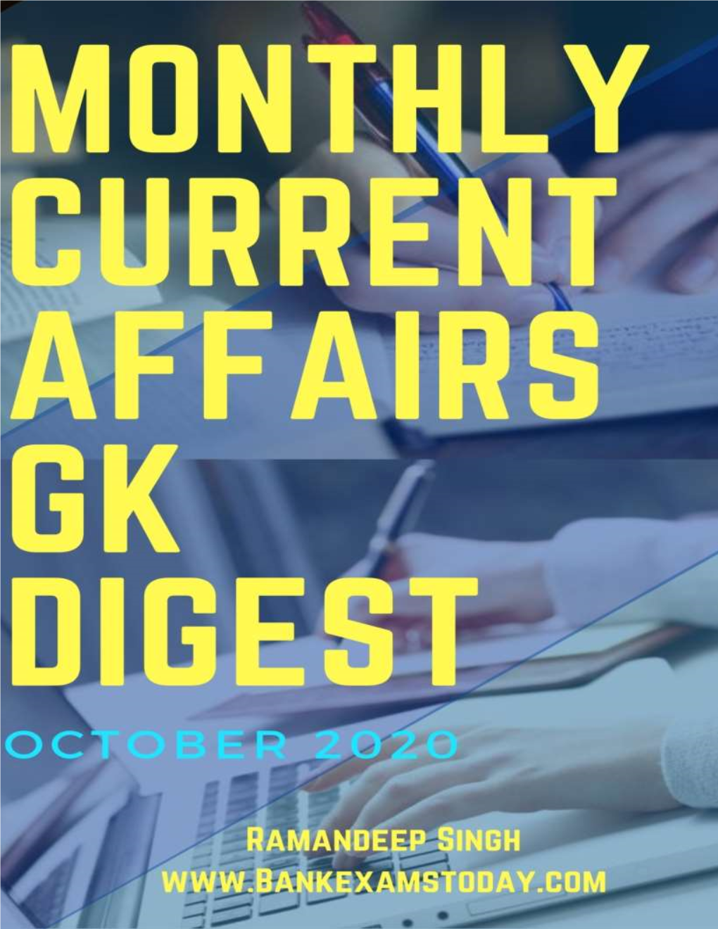 Monthly Current Affairs GK Digest: October 2020