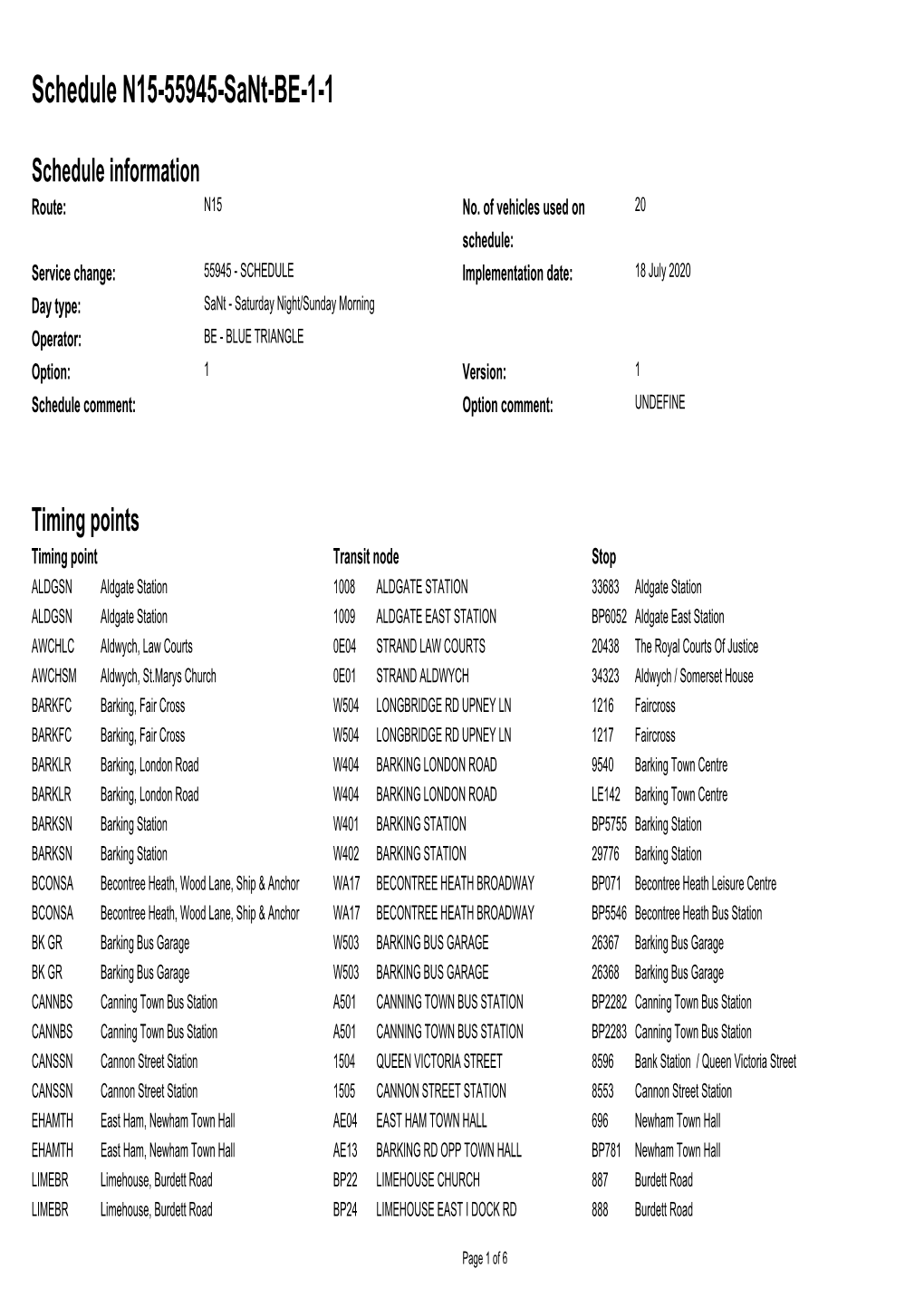 Standard Schedule N15-55945-Sant-BE-1-1