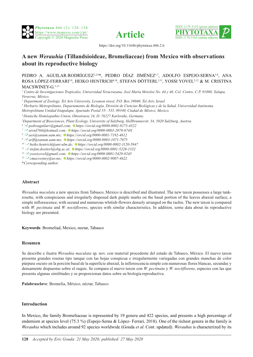 Article PHYTOTAXA