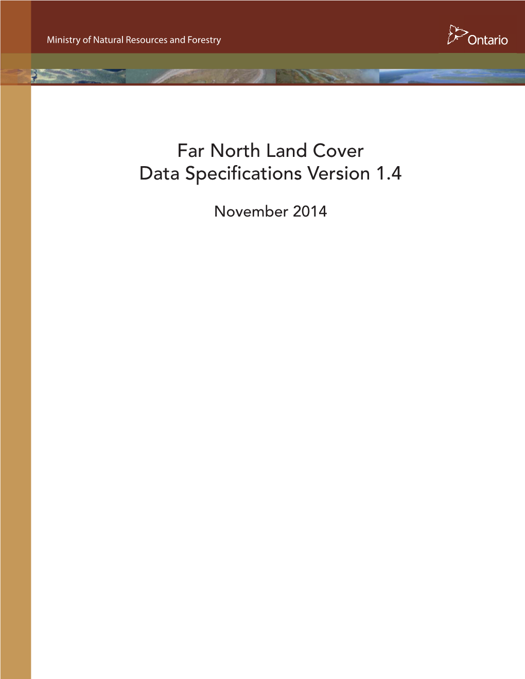 Far North Land Cover Data Specifications Version 1.4