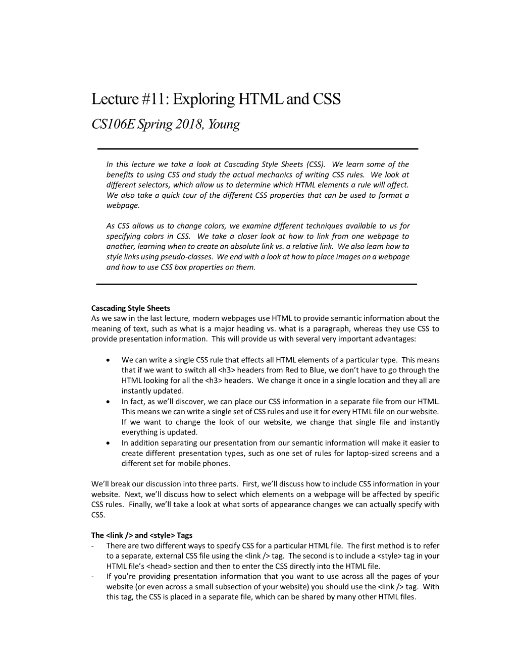 L11N Exploring HTML And