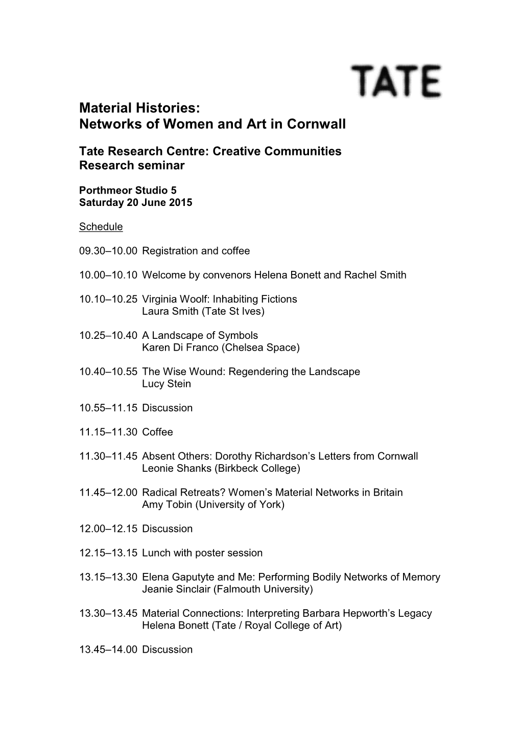 Material Histories: Networks of Women and Art in Cornwall