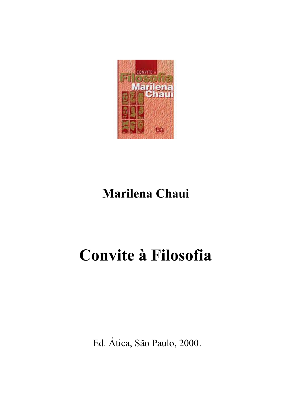 Convite À Filosofia