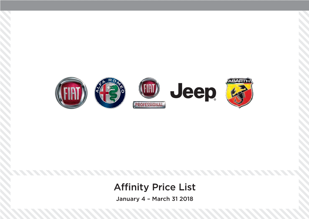 Affinity Price List