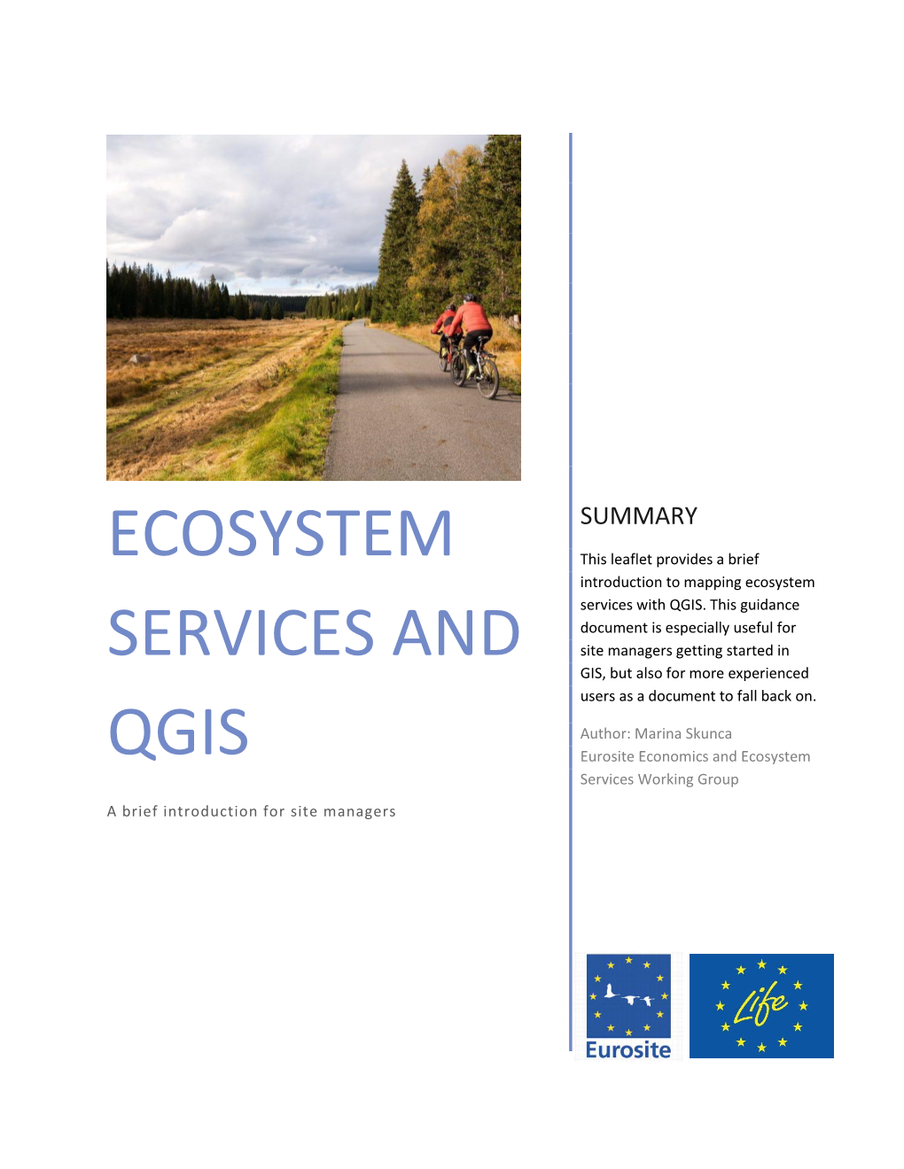 Ecosystem Services and QGIS Guidance